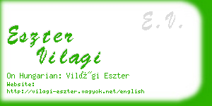 eszter vilagi business card